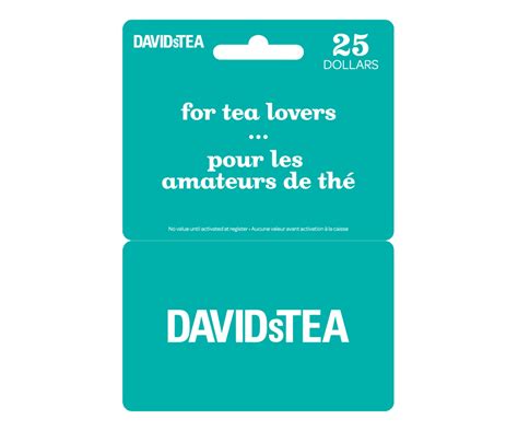 davids tea card balance